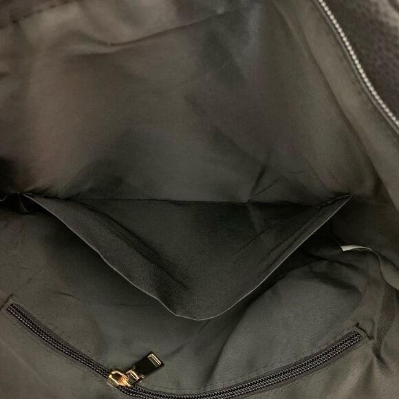 Love Me Fashion Sequin Tote Bag, Black/Red - Picture 6 of 7